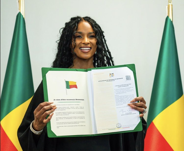 Ciara officially becomes a citizen of Benin after tracing her ancestry